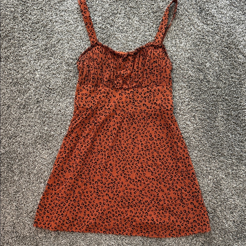 Trixxi Leopard Print Mini Dress
